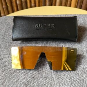 RETROSUPERFUTURE gold mirror sunglasses